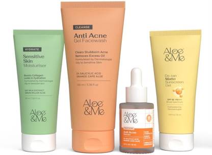 aloe&me Anti Acne Kit with Sunscreen