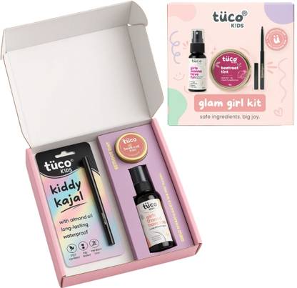 TuCo Kids Organic Glam Girl Kit for Girls | Birthday Gift | Non Toxic | Safe for Kids 