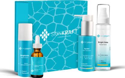 Skinkraft Night Routine Kit | Complete Skincare Set for Nighttime Glow