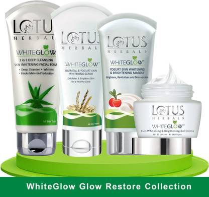 LOTUS HERBALS WhiteGlow Skin Brightening Glow Restore Collection