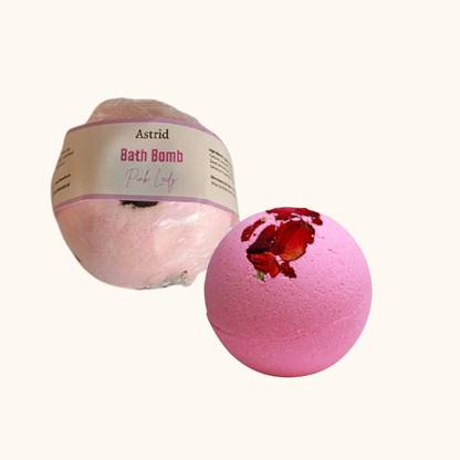 ASTRID Pink Lady Bath Bomb, Pack of two ,Rose and Geranium