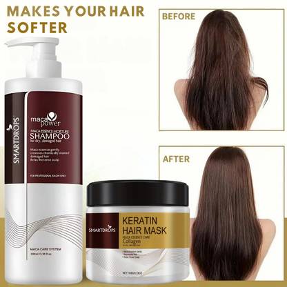 smartdrops Hair Mask & Shampoo for Clean and Soft Hair | Hair Care Combo |