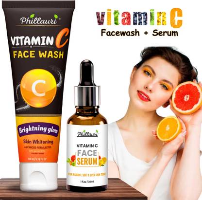 Phillauri Vitamin C Face Serum and Facewash For Smoothening