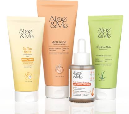 aloe&me Anti Acne Kit with Sunscreen