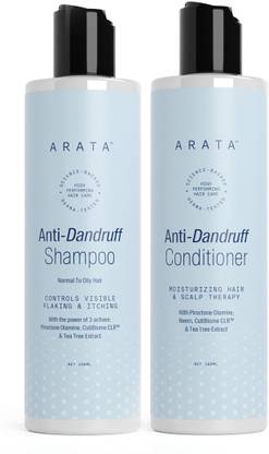 ARATA Dandruff Detox Duo|Anti-Dandruff Shampoo & Conditioner|Normal-Oily Hair