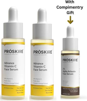 Proskire Advance Vitamin C Face Serum for Dark Spots, Pigmentation, Glow & Clear Skin