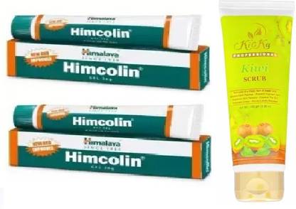 HIMALAYA HIMCOLIN GEL 30*2=60 GM, Kiwi Scrub to Remove Dark 100gm,