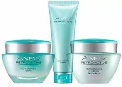 AVON Retroactive Kit Night Cream + Cleanser + Day Cream