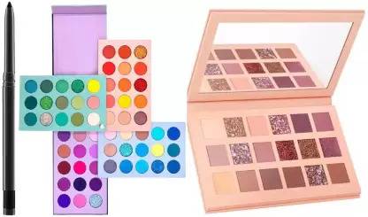Dhanmann Perfect Beauty Glamed 60 Colors Matte & Shimmer High huda Pigmented Color Board Eyeshadow & Nude Blushed Glam Eyeshadow Palette