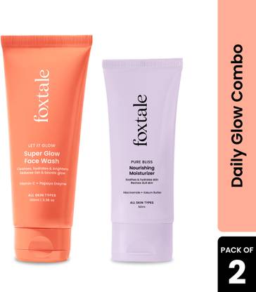 Foxtale Daily Glow Combo – Face Wash + Moisturizer for Daily Glow
