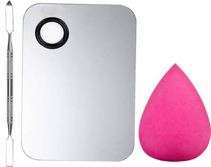 Sh.Huda Makeup Sponge and Square-Shaped Palette with Spatula