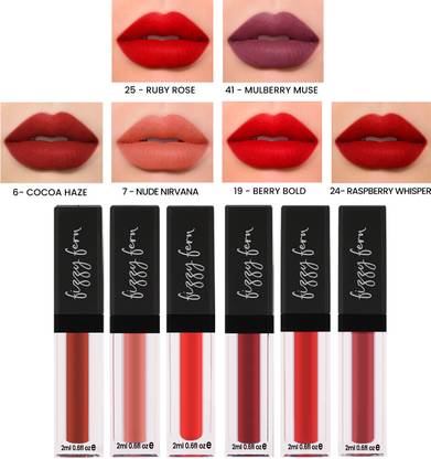 Fizzy Fern Long Lasting Matte Liquid Lipstick, Nourishing, Transferproof, Smudge (Multicolour 12 ml)