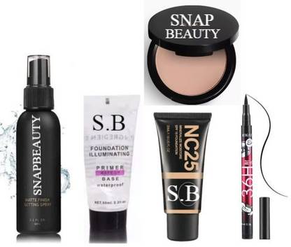 SNAPBEAUTY SNAP BEAUTY ( Fixer primer And Foundation Compact With 36h Eyeliner