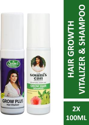 The Soumi's Can Product HAIR VITALIZER 100ML & GROW HAIR SHAMPOO 100ML