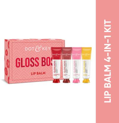 Dot & Key Gloss Boss Lip Balm 4 pc Kit Spf 30 I Vitamin C + E
