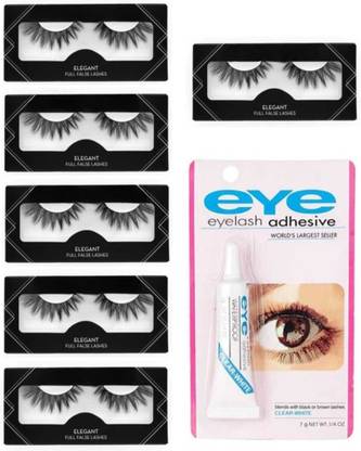 mkldsrh eyelashes pack of 6 with eyelashes glue
