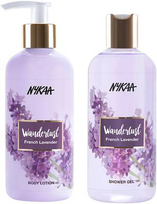 NYKAA Lavender Shower Gel + Body Lotion Skin Combo (2 Items in the set)