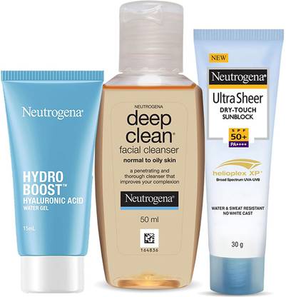 NEUTROGENA Face Care Winter Essential Kit (Cleanser, Moisturizer & Sunscreen)