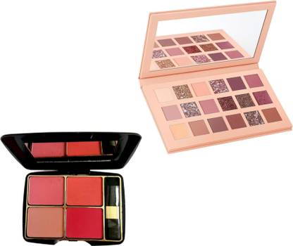 INDIANA HUDA SP 4IN1 Amazing Blusher & 18 Colors Pigmented Nude Beauty EyeShadow Palette
