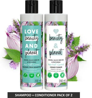 Love Beauty And Planet Onion, Blackseed & Patchouli Shampoo + Conditioner 400ML
