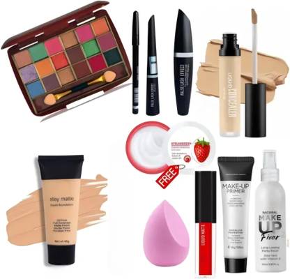 Earthcon Long Lasting waterproof Makeup Fixer ,Primer,Foundation,Compact,Concealer Makeup combo kit