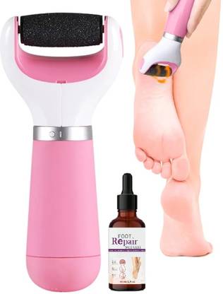 Emijun Foot File Callus Remover - Foot Scrub pedicure kit Tools, with combo fot serum