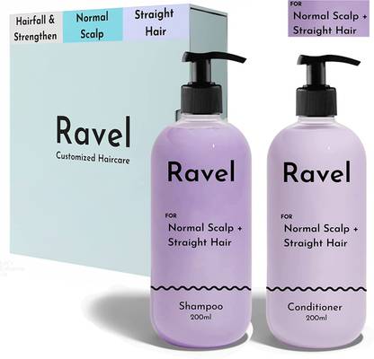 Ravel Hair Fall Control & Strengthen for Normal Scalp & Straight Hair for Dry/Normal/Oily Hair - Shampoo-Conditioner