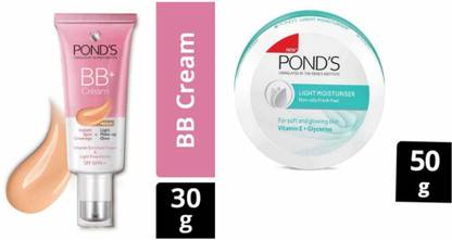 POND's LIGHT MAKEUP GLOW BB 30G + LIGHT CREAM 50ML