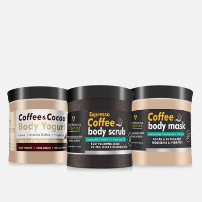 Volamena Organics Coffee De-Tan Body Polishing Kit Pack Of 3