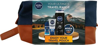 NIVEA Grooming Gift Set for Men, with Roll On, Face Wash, Body Wash & Face Cream
