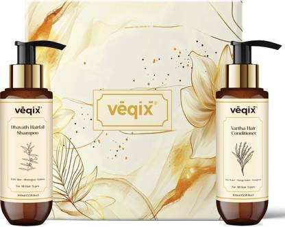 veqix Dhavath Hair Fall Shampoo & Vartha Hydrating No-Frizz Hair Conditioner
