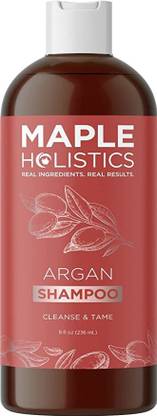 Maple Holistics Argan Oil Shampoo for Dry Hair - Sulfate Free Shampoo for Damaged Hair and Frizz with Argan Oil for Hair -