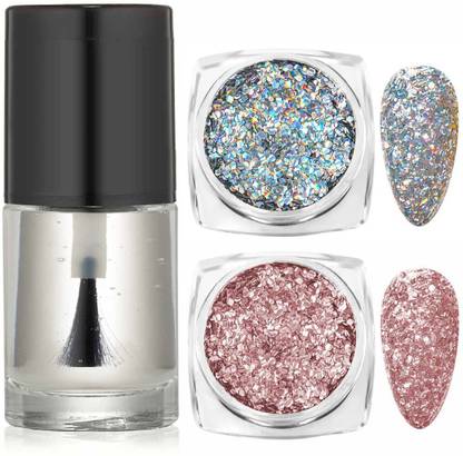 MYEONG glitter eyeshadow powder And Nail paint