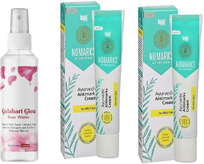 BAJAJ Nomarks Cream For Oily Skin Pack of 2 With Rose Water 120 ml