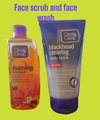 Clean & Clear BLACKHEAD CLEARING DAILY SCRUB AND FOAMING FACE WASH 150