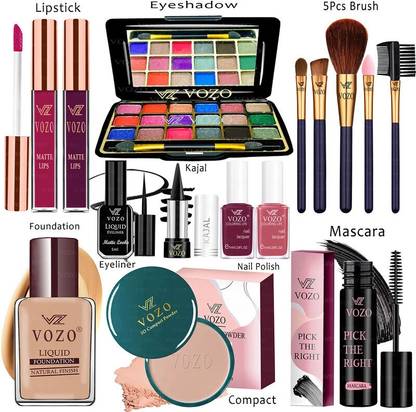 VOZO Makeup Combo Kit One-stop Beauty Package for Beginners and Professionals 205