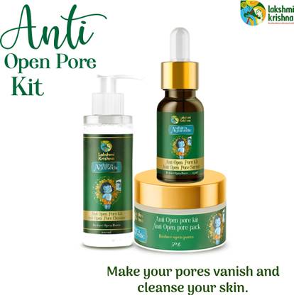 Lakshmi Krishna Anti-Open pore kit (Open pore pack 50g; cleanser