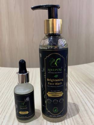 Adeepure Combo Pack of Brightening Face Wash and Face Serum