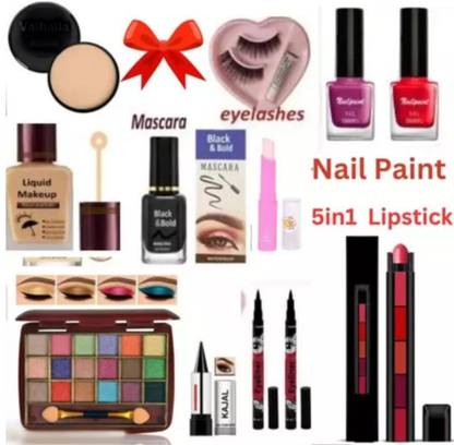 swenky ALL IN ONE MAKEUP KIT WITH 5IN1 MATTE LIPSTICK & NAIL POLISH