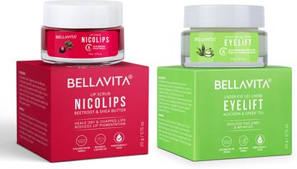 BELLAVITA NicoLips Brightening + Under Eye Cream for Dark Circles & puffiness