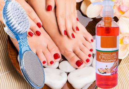 KA-KAIASHA SHAMPOO & 4 IN 1 FOOT SCRUBBER BEAUTY Pedicure & Manicure