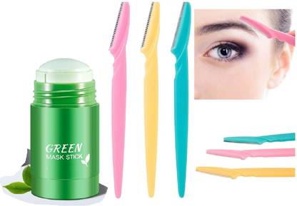 imelda eye brow razor with Face Mask Stick