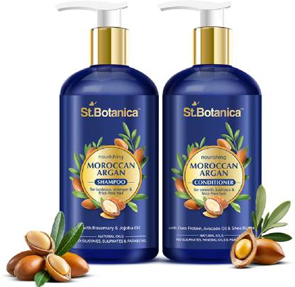 St.Botanica Gift Set Combo of Moroccan Argan (300ml) & Conditioner (300ml)