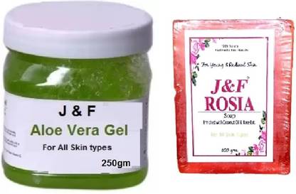 J & F Aloe Vera Gel & Rose Soap