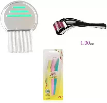 CHIWA COSMETIC LICECOM,DERMA ROLLER,EYEBROW RAZOR (3 Items in the set)