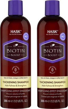 hask Biotin Boost Thickening Shampoo | Volumize add Fullness & Strengthen & Best for Thin Hair 710 ml