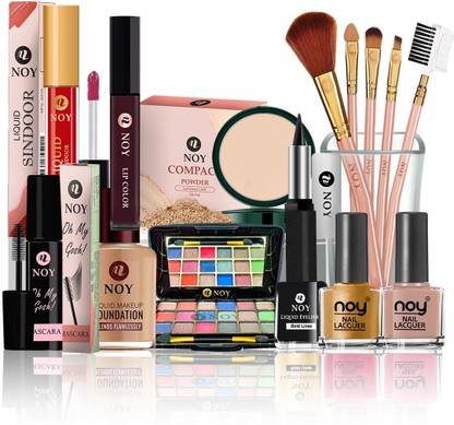 NOY Waterproof Makeup Combo Kit 15Pcs Beauty For Women High Pigmentation NO#601  (15 Items in the set)