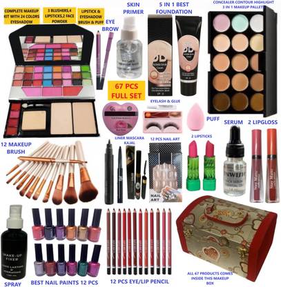 INWISH 100% Authentic makeup combo set of 67 makeup products