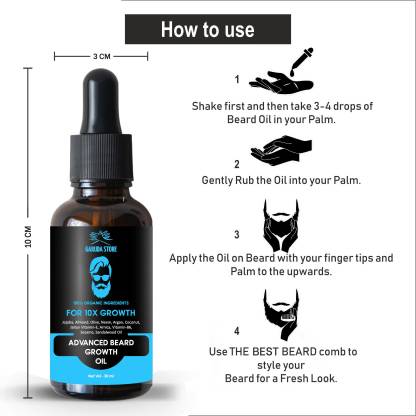 Garuda Store Beard Oil for Soft and Long Beard - Softens and Conditions Beard - Hair Oil
