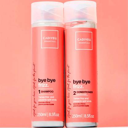 Cadiveu Bye Bye Frizz Shampoo and Conditioner Set (250ml Each)